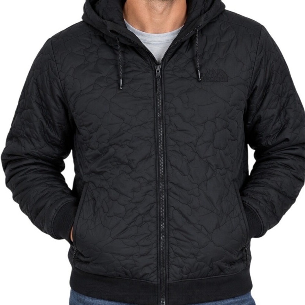 The North Face Black Quilted Full Zip Puffer Jacket Men's XL